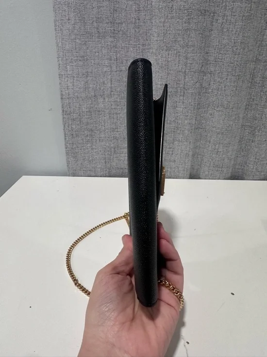 Authentic yves saint Laurent black uptown chain wallet. - Picture 8 of 15